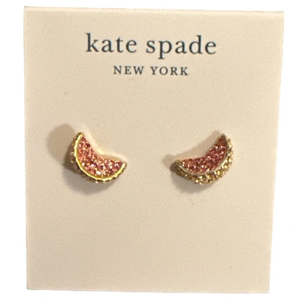 Kate Spade Fruit Salad Pave Grapefruit Studs Earrings